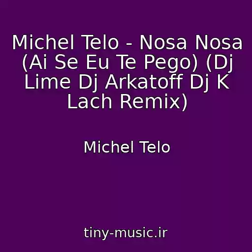 کاور آهنگ Michel Telo - Nosa Nosa (Ai Se Eu Te Pego) (Dj Lime Dj Arkatoff Dj K Lach Remix) از Michel Telo