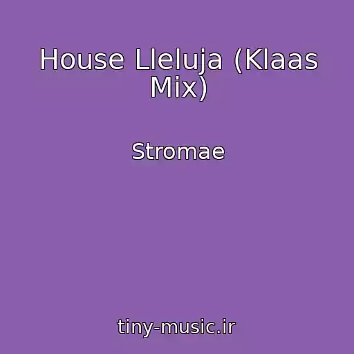 کاور آهنگ House Lleluja (Klaas Mix) از Stromae