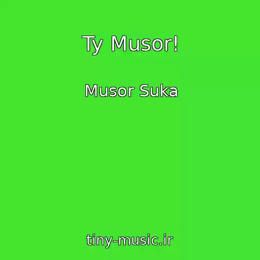 کاور آهنگ Ty Musor! از Musor Suka