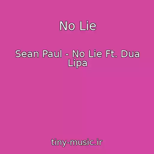 کاور آهنگ No Lie از Sean Paul - No Lie Ft. Dua Lipa