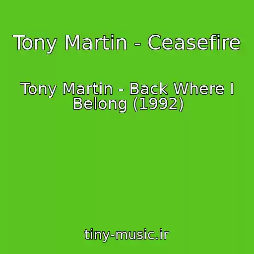 کاور آهنگ Tony Martin - Ceasefire از Tony Martin - Back Where I Belong (1992)