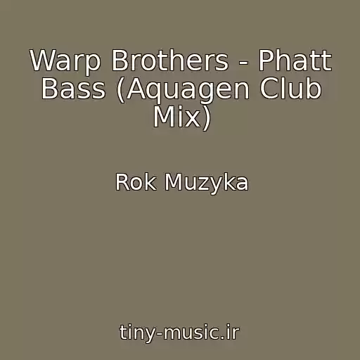 کاور آهنگ Warp Brothers - Phatt Bass (Aquagen Club Mix) از Rok Muzyka