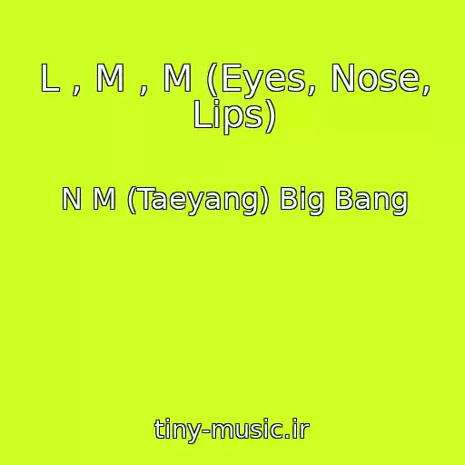 کاور آهنگ L , M , M (Eyes, Nose, Lips) از N M (Taeyang) Big Bang