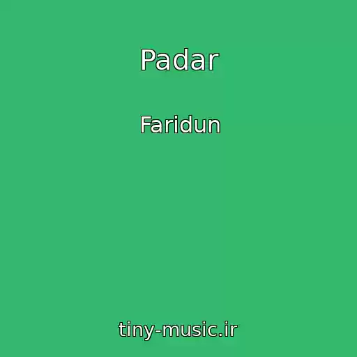 کاور آهنگ Padar از Faridun
