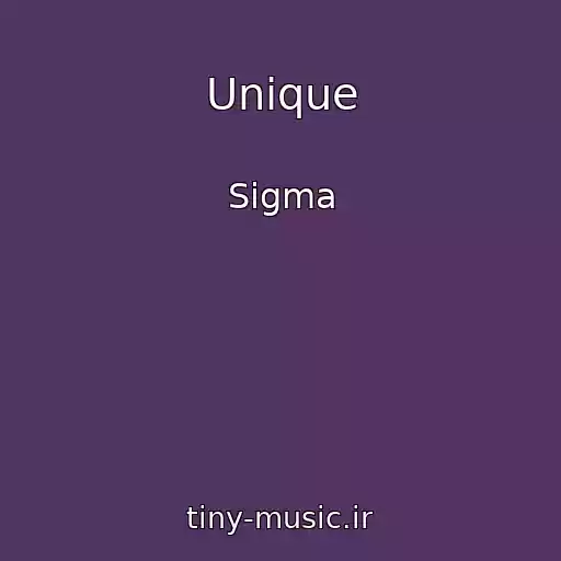 کاور آهنگ Unique از Sigma