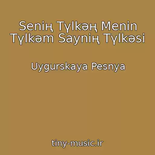 کاور آهنگ Seniң Tүlkәң Menin Tүlkәm Sayniң Tүlkәsi از Uygurskaya Pesnya