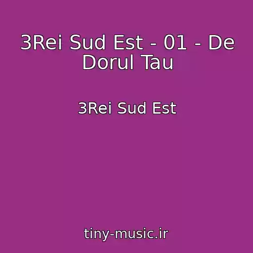 کاور آهنگ 3Rei Sud Est - 01 - De Dorul Tau از 3Rei Sud Est