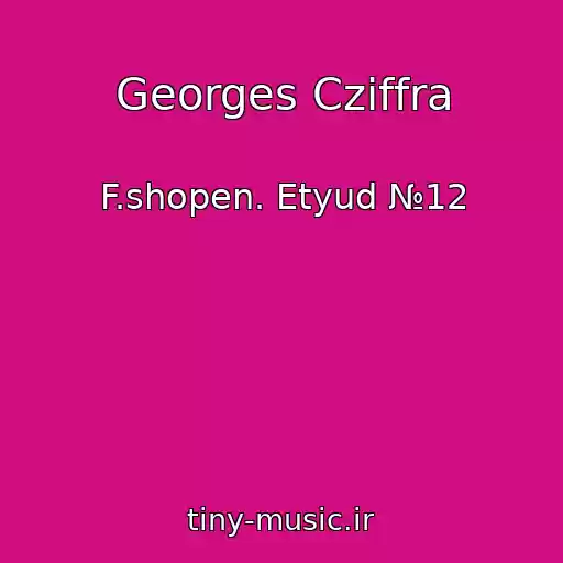 کاور آهنگ Georges Cziffra از F.shopen. Etyud №12