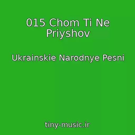 کاور آهنگ 015 Chom Ti Ne Priyshov از Ukrainskie Narodnye Pesni