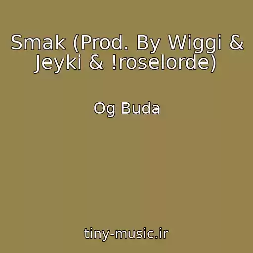 کاور آهنگ Smak (Prod. By Wiggi & Jeyki & !roselorde) از Og Buda