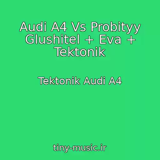 کاور آهنگ Audi A4 Vs Probityy Glushitel + Eva + Tektonik از Tektonik Audi A4