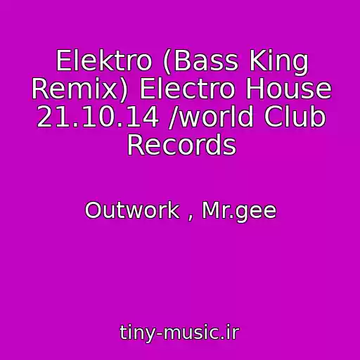 کاور آهنگ Elektro (Bass King Remix) Electro House 21.10.14 /world Club Records از Outwork , Mr.gee