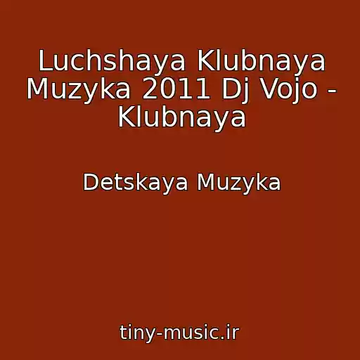 کاور آهنگ Luchshaya Klubnaya Muzyka 2011 Dj Vojo - Klubnaya از Detskaya Muzyka