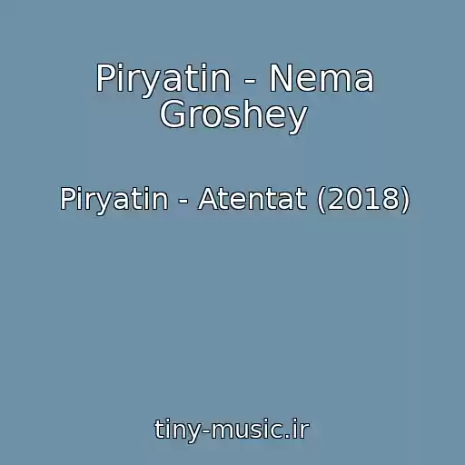 کاور آهنگ Piryatin - Nema Groshey از Piryatin - Atentat (2018)