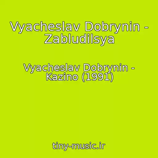 کاور آهنگ Vyacheslav Dobrynin - Zabludilsya از Vyacheslav Dobrynin - Kazino (1991)