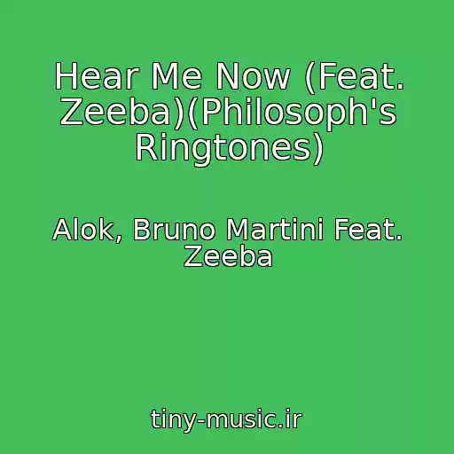 کاور آهنگ Hear Me Now (Feat. Zeeba)(Philosoph's Ringtones) از Alok, Bruno Martini Feat. Zeeba
