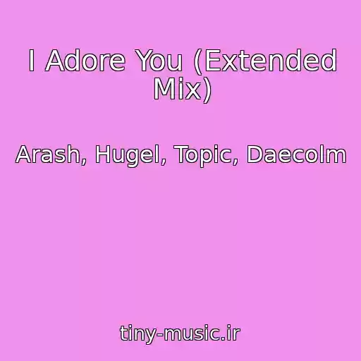 کاور آهنگ I Adore You (Extended Mix) از Arash, Hugel, Topic, Daecolm