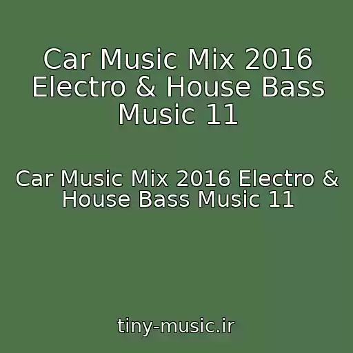 کاور آهنگ Car Music Mix 2016 Electro & House Bass Music 11 از Car Music Mix 2016 Electro & House Bass Music 11