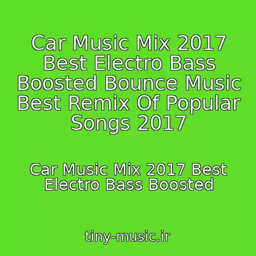 کاور آهنگ Car Music Mix 2017 Best Electro Bass Boosted Bounce Music Best Remix Of Popular Songs 2017 از Car Music Mix 2017 Best Electro Bass Boosted