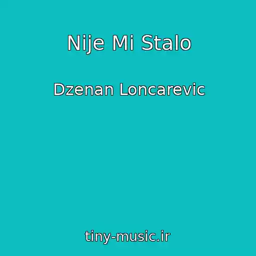 کاور آهنگ Nije Mi Stalo از Dzenan Loncarevic