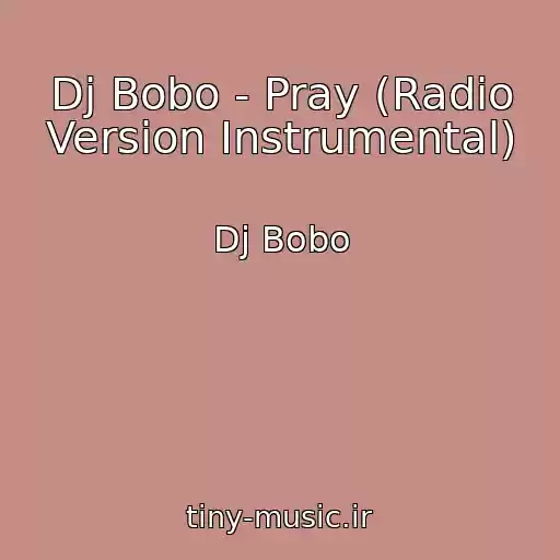 کاور آهنگ Dj Bobo - Pray (Radio Version Instrumental) از Dj Bobo