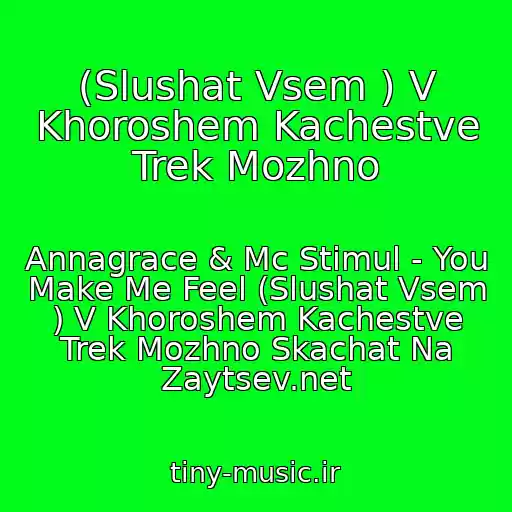 کاور آهنگ (Slushat Vsem ) V Khoroshem Kachestve Trek Mozhno از Annagrace & Mc Stimul - You Make Me Feel (Slushat Vsem ) V Khoroshem Kachestve Trek Mozhno Skachat Na Zaytsev.net