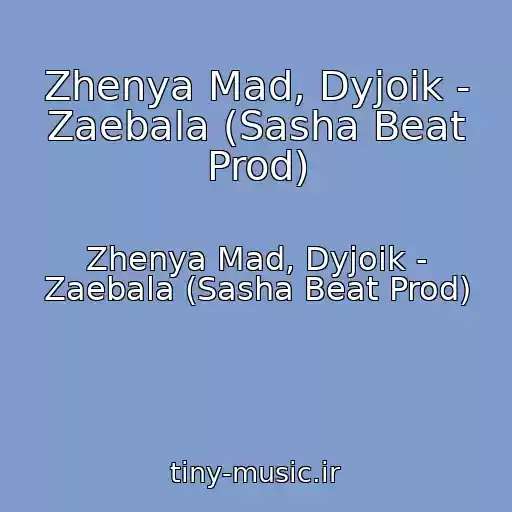 کاور آهنگ Zhenya Mad, Dyjoik - Zaebala (Sasha Beat Prod) از Zhenya Mad, Dyjoik - Zaebala (Sasha Beat Prod)