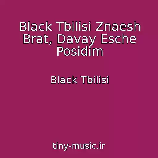 کاور آهنگ Black Tbilisi Znaesh Brat, Davay Esche Posidim از Black Tbilisi