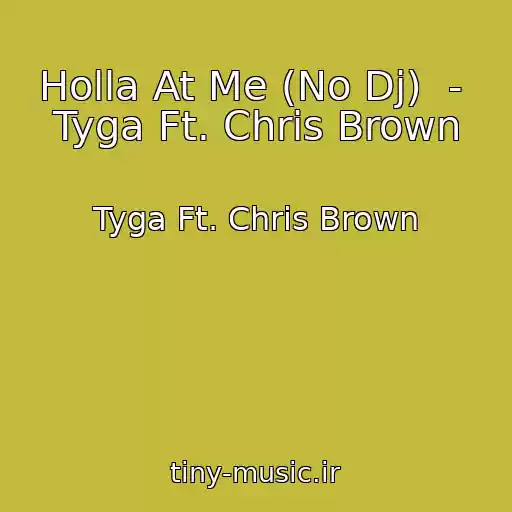 کاور آهنگ Holla At Me (No Dj)  -  Tyga Ft. Chris Brown از Tyga Ft. Chris Brown