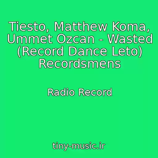 کاور آهنگ Tiesto, Matthew Koma, Ummet Ozcan - Wasted (Record Dance Leto) Recordsmens از Radio Record