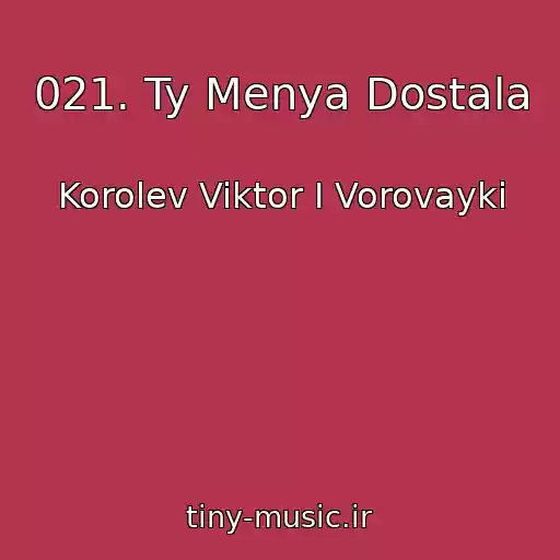 کاور آهنگ 021. Ty Menya Dostala از Korolev Viktor I Vorovayki