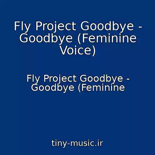 کاور آهنگ Fly Project Goodbye - Goodbye (Feminine Voice) از Fly Project Goodbye - Goodbye (Feminine