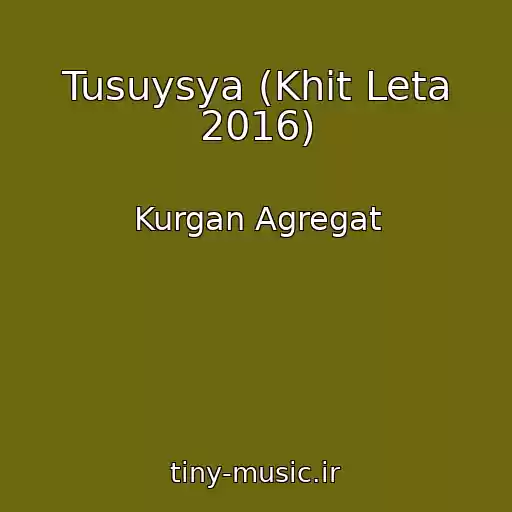 کاور آهنگ Tusuysya (Khit Leta 2016) از Kurgan Agregat