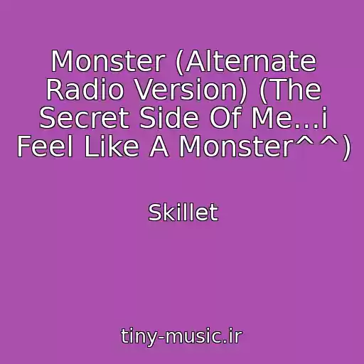 کاور آهنگ Monster (Alternate Radio Version) (The Secret Side Of Me...i Feel Like A Monster^^) از Skillet