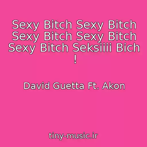 کاور آهنگ Sexy Bitch Sexy Bitch Sexy Bitch Sexy Bitch Sexy Bitch Seksiiii Bich ! از David Guetta Ft. Akon