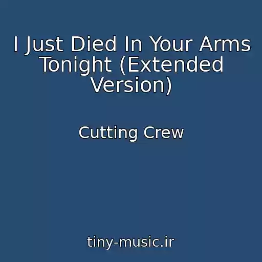 کاور آهنگ I Just Died In Your Arms Tonight (Extended Version) از Cutting Crew