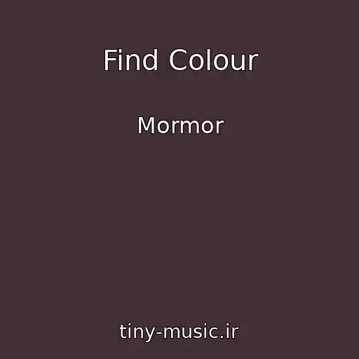 کاور آهنگ Find Colour از Mormor