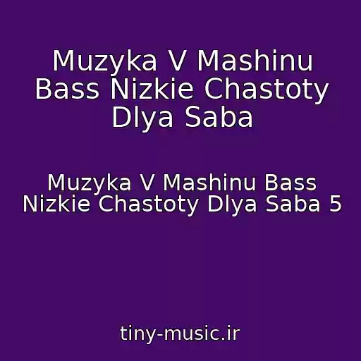 کاور آهنگ Muzyka V Mashinu Bass Nizkie Chastoty Dlya Saba از Muzyka V Mashinu Bass Nizkie Chastoty Dlya Saba 5