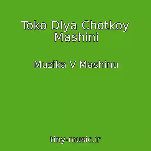 کاور آهنگ Toko Dlya Chotkoy Mashini از Muzika V Mashinu