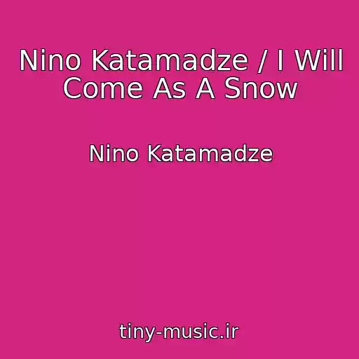 کاور آهنگ Nino Katamadze / I Will Come As A Snow از Nino Katamadze