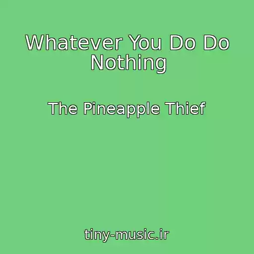 کاور آهنگ Whatever You Do Do Nothing از The Pineapple Thief
