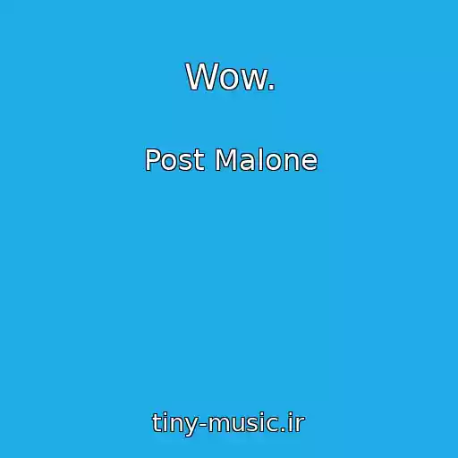 کاور آهنگ Wow. از Post Malone