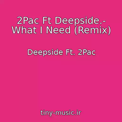 کاور آهنگ 2Pac Ft Deepside.- What I Need (Remix) از Deepside Ft. 2Pac