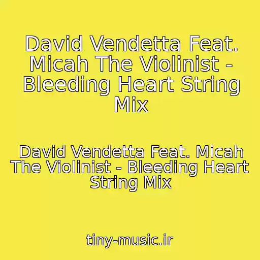 کاور آهنگ David Vendetta Feat. Micah The Violinist - Bleeding Heart String Mix از David Vendetta Feat. Micah The Violinist - Bleeding Heart String Mix