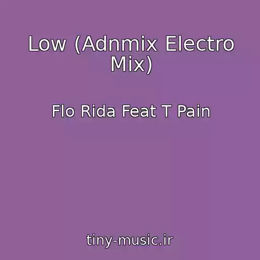 کاور آهنگ Low (Adnmix Electro Mix) از Flo Rida Feat T Pain