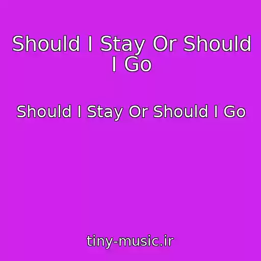 کاور آهنگ Should I Stay Or Should I Go از Should I Stay Or Should I Go