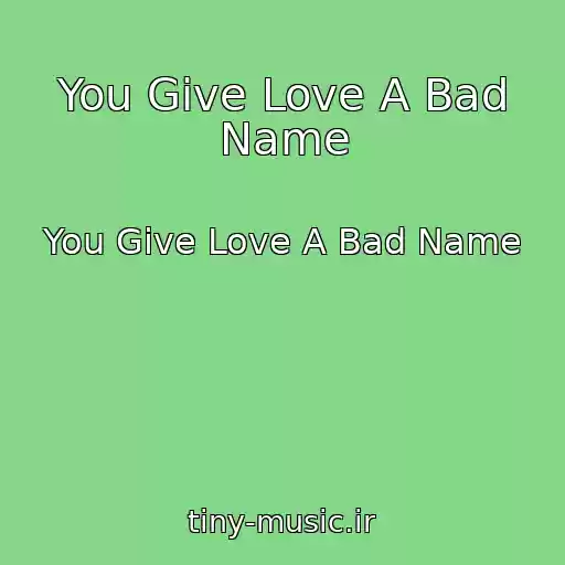 کاور آهنگ You Give Love A Bad Name از You Give Love A Bad Name