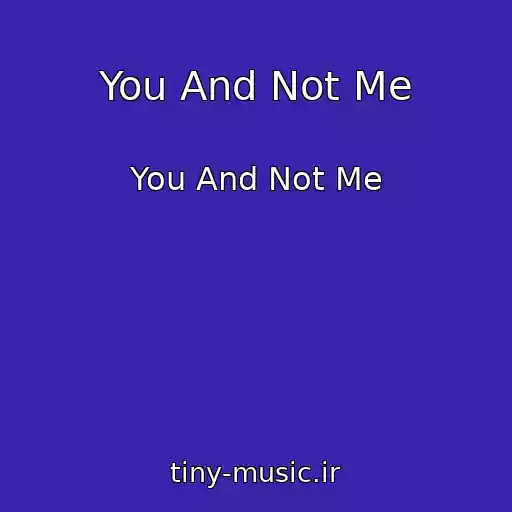 کاور آهنگ You And Not Me از You And Not Me
