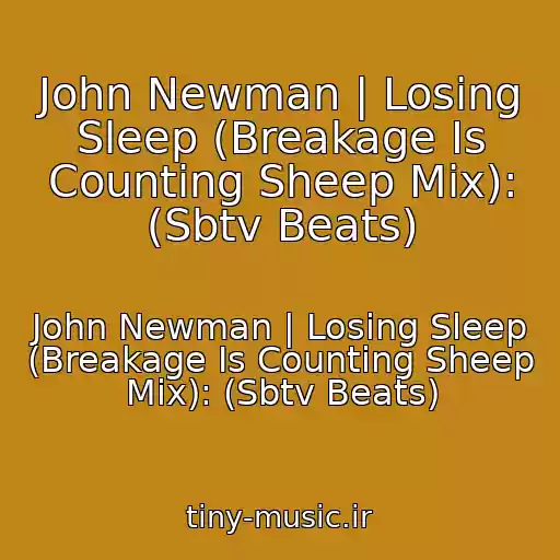 کاور آهنگ John Newman | Losing Sleep (Breakage Is Counting Sheep Mix): (Sbtv Beats) از John Newman | Losing Sleep (Breakage Is Counting Sheep Mix): (Sbtv Beats)
