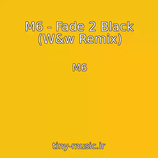 کاور آهنگ M6 - Fade 2 Black (W&w Remix) از M6